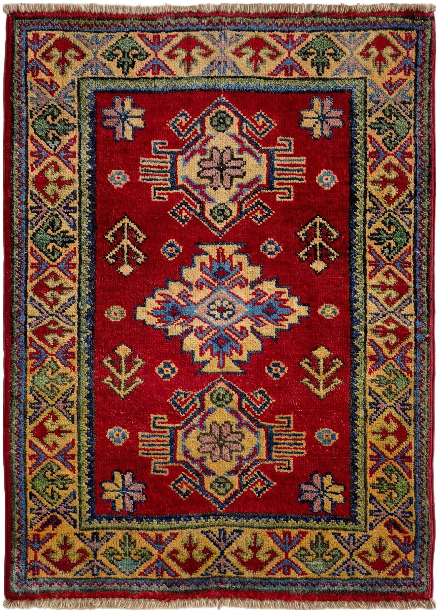 2' 2 x 3' Hand Knotted Kazak Rug