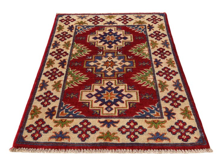 Detail image of 2' x 3' 1 Hand Knotted Kazak Rug