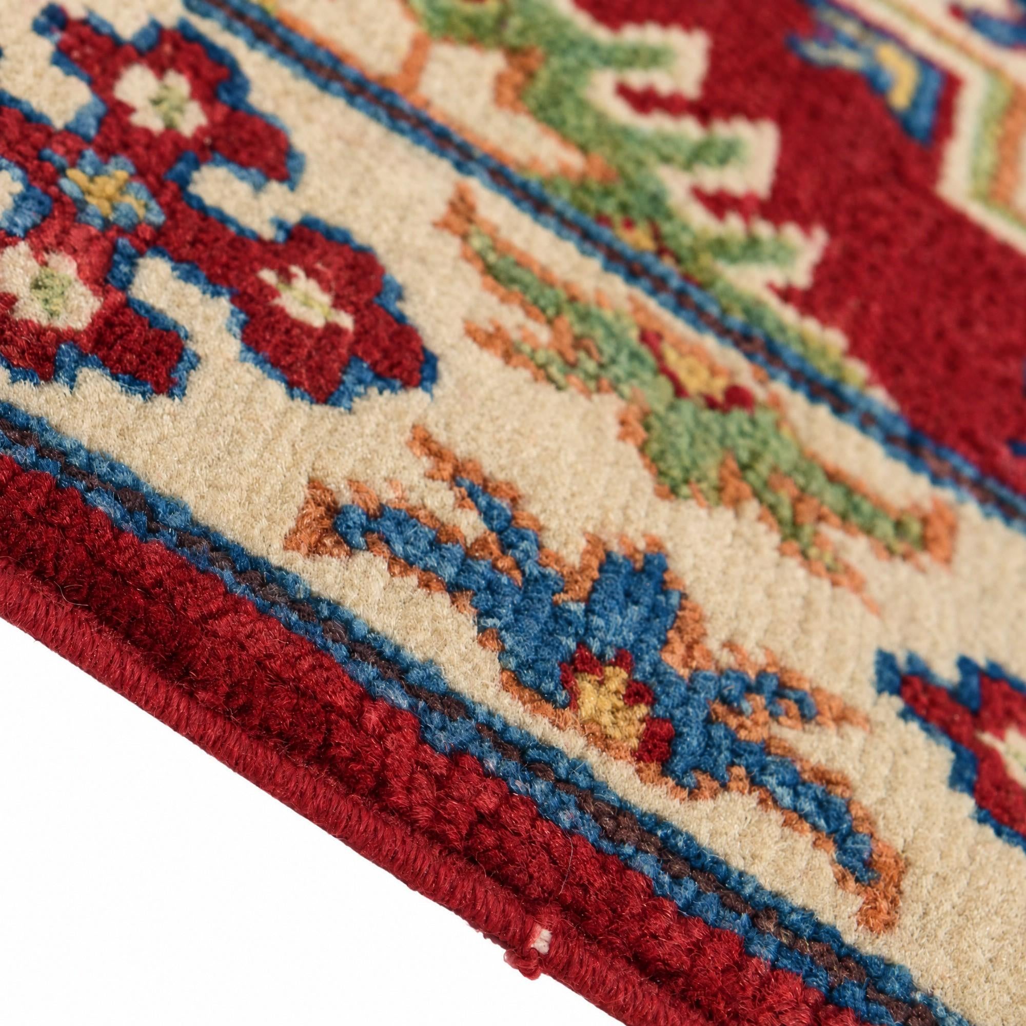 60cm x 95cm Hand Knotted Kazak Rug