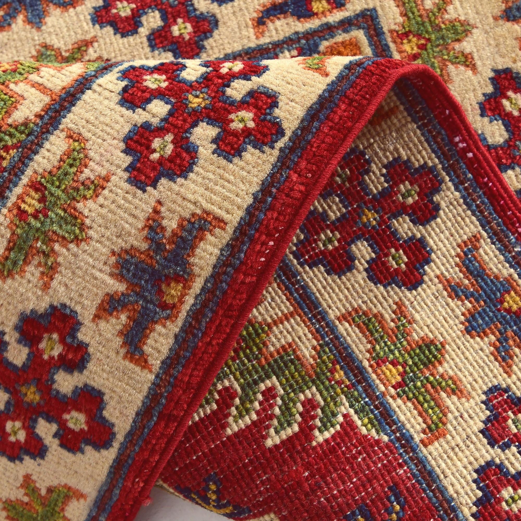 2' x 3' 1 Hand Knotted Kazak Rug