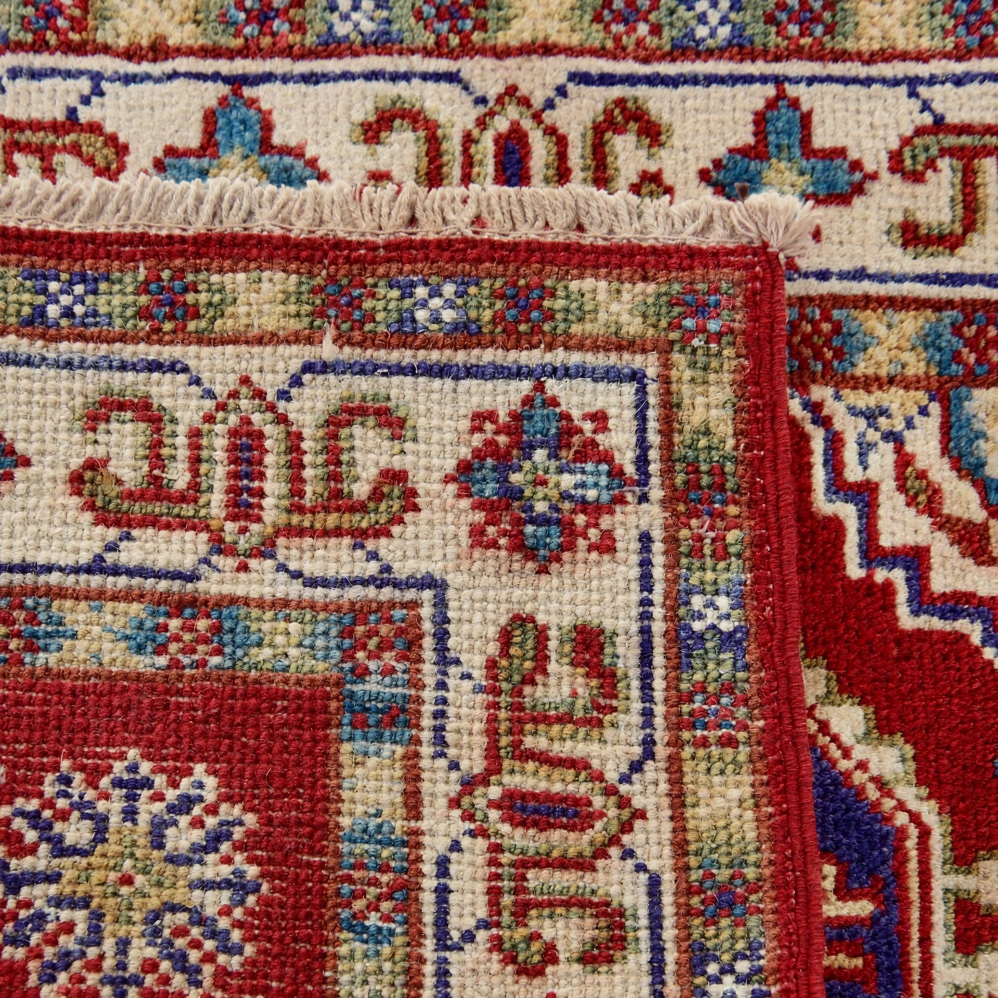 60cm x 90cm Hand Knotted Kazak Rug