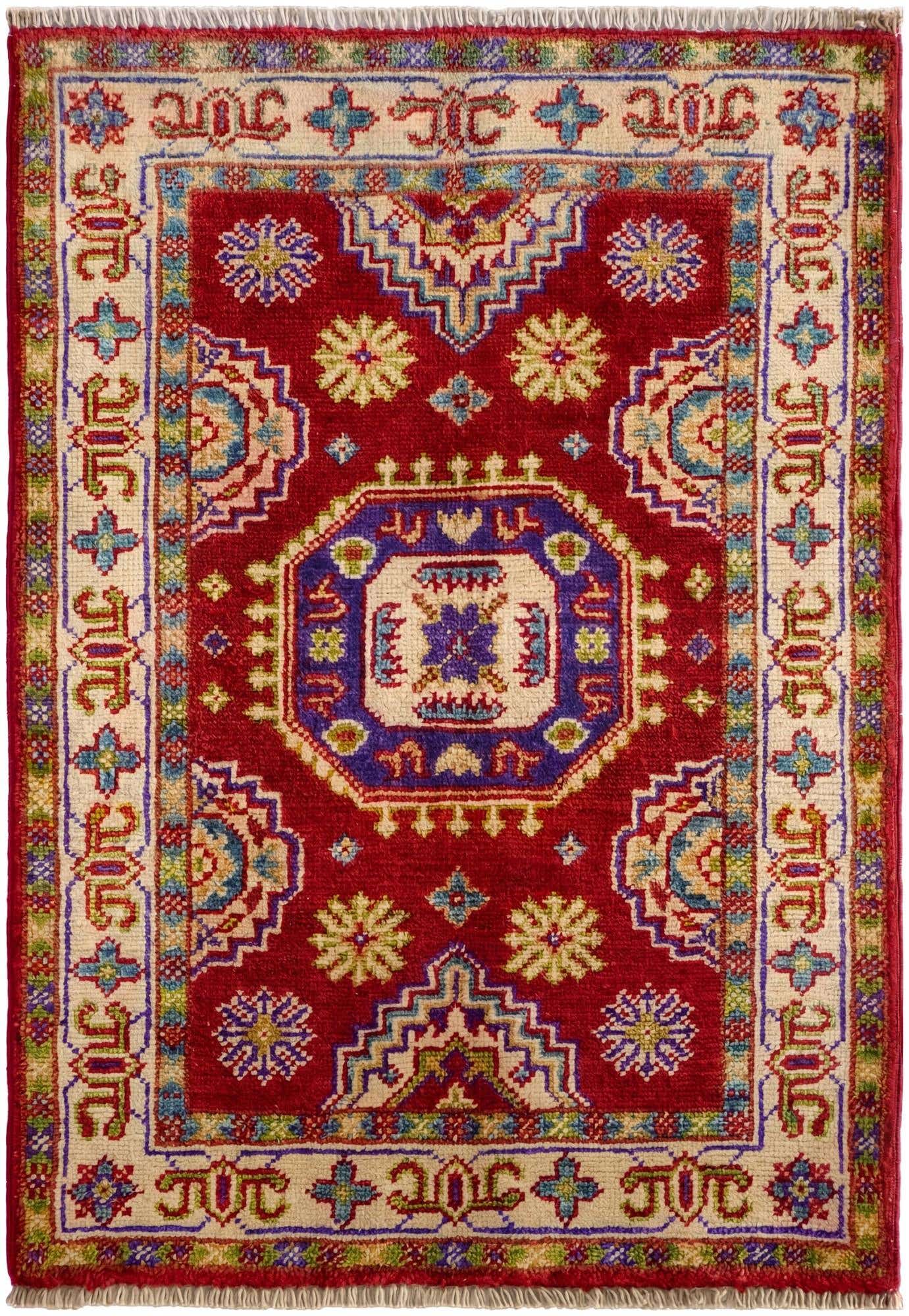 2' x 2' 11 Hand Knotted Kazak Rug