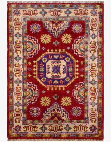 2' x 2' 11 Hand Knotted Kazak Rug