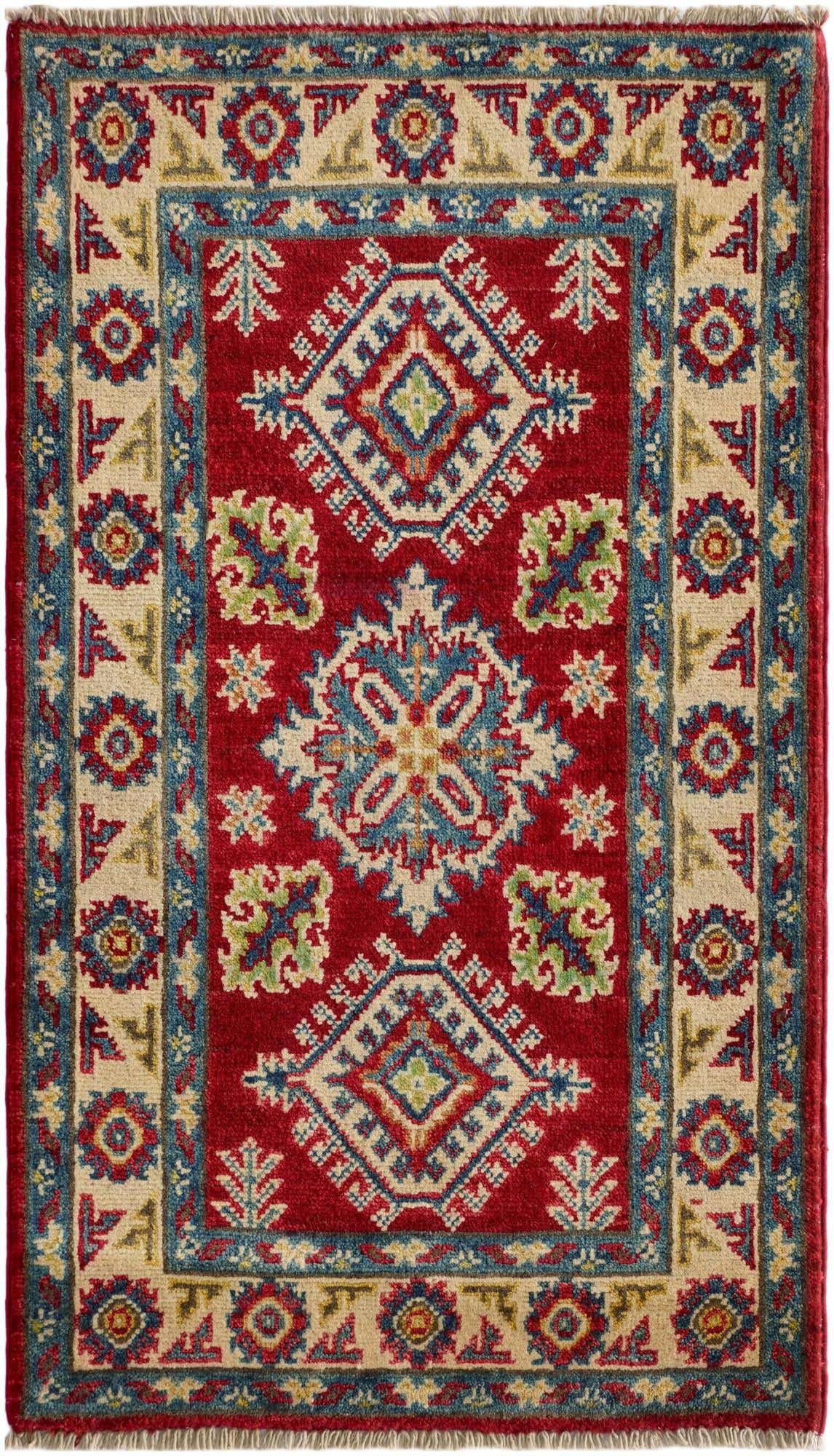 2' 1 x 3' 5 Hand Knotted Kazak Rug