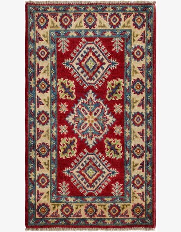 2' 1 x 3' 5 Hand Knotted Kazak Rug