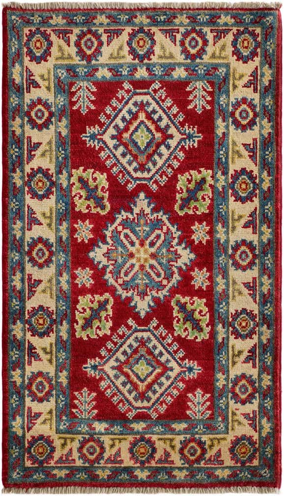 2' 1 x 3' 5 Hand Knotted Kazak Rug
