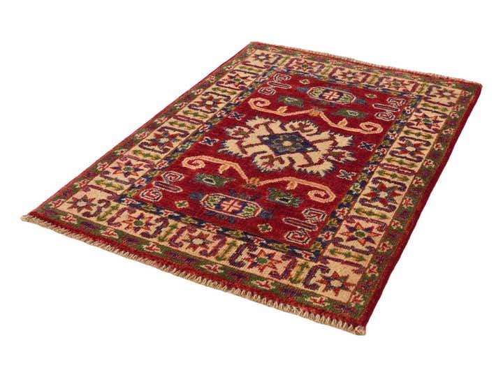 2' x 2' 11 Hand Knotted Kazak Rug