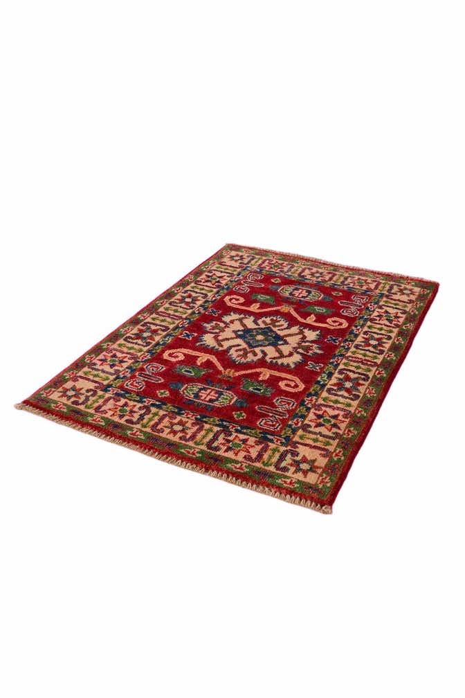 2' x 2' 11 Hand Knotted Kazak Rug
