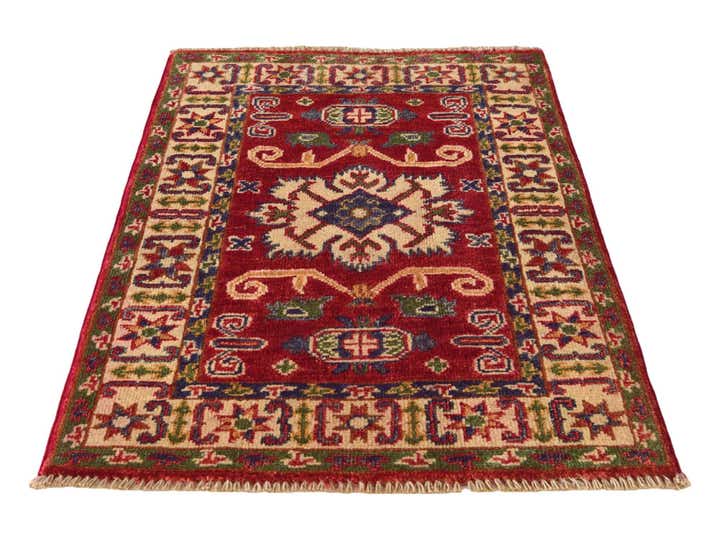 2' x 2' 11 Hand Knotted Kazak Rug