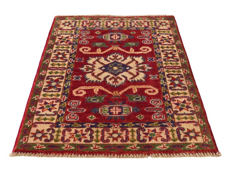 Detail image of 2' x 2' 11 Hand Knotted Kazak Rug