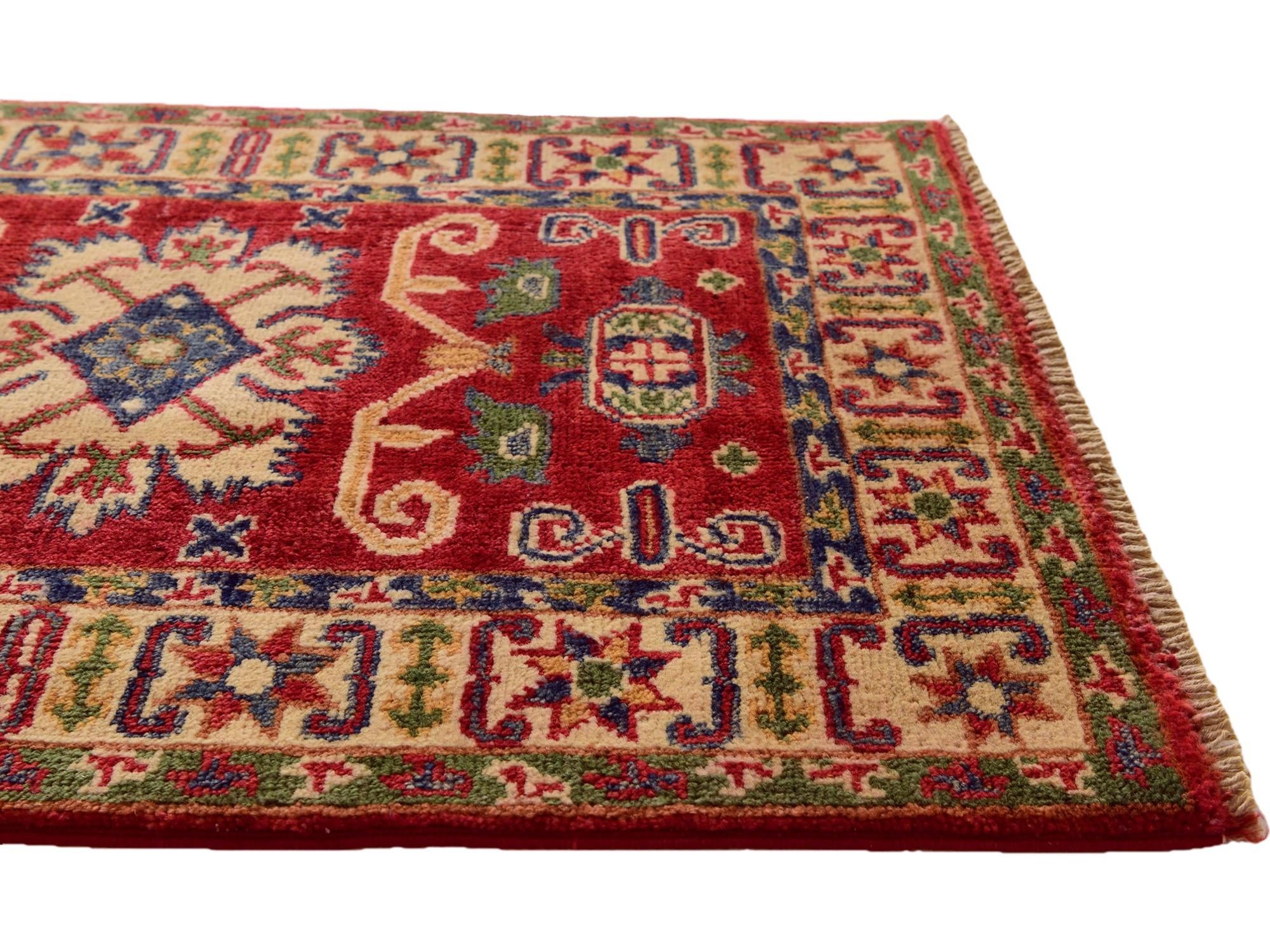 2' x 2' 11 Hand Knotted Kazak Rug