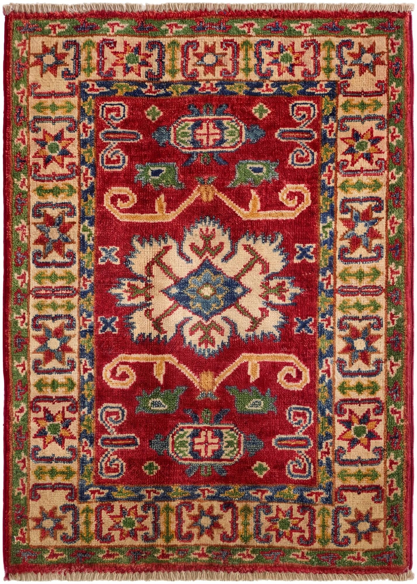 2' x 2' 11 Hand Knotted Kazak Rug