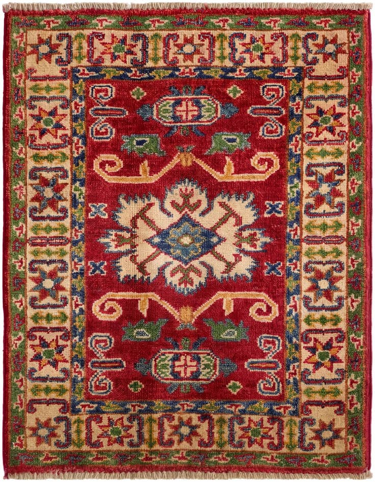 Detail image of 2' x 2' 11 Hand Knotted Kazak Rug