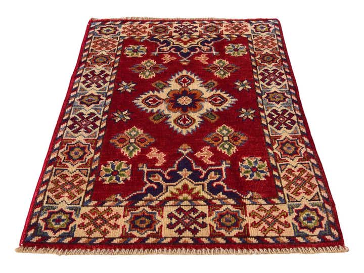 2' x 3' 1 Hand Knotted Kazak Rug