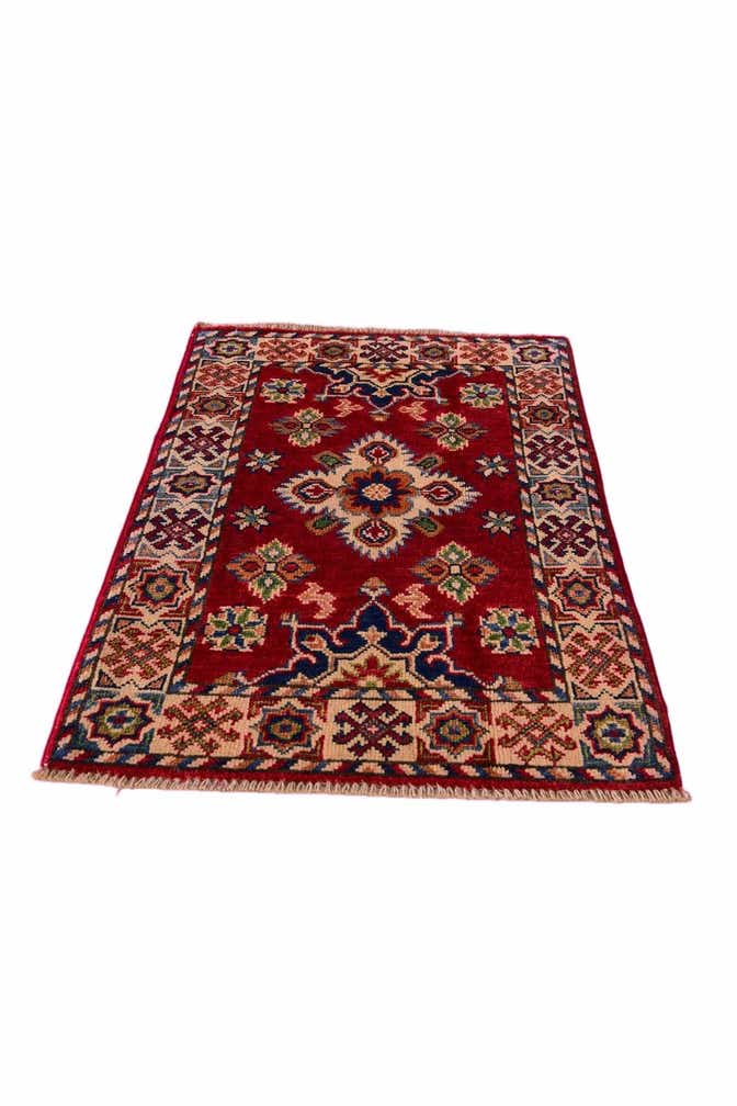 2' x 3' 1 Hand Knotted Kazak Rug