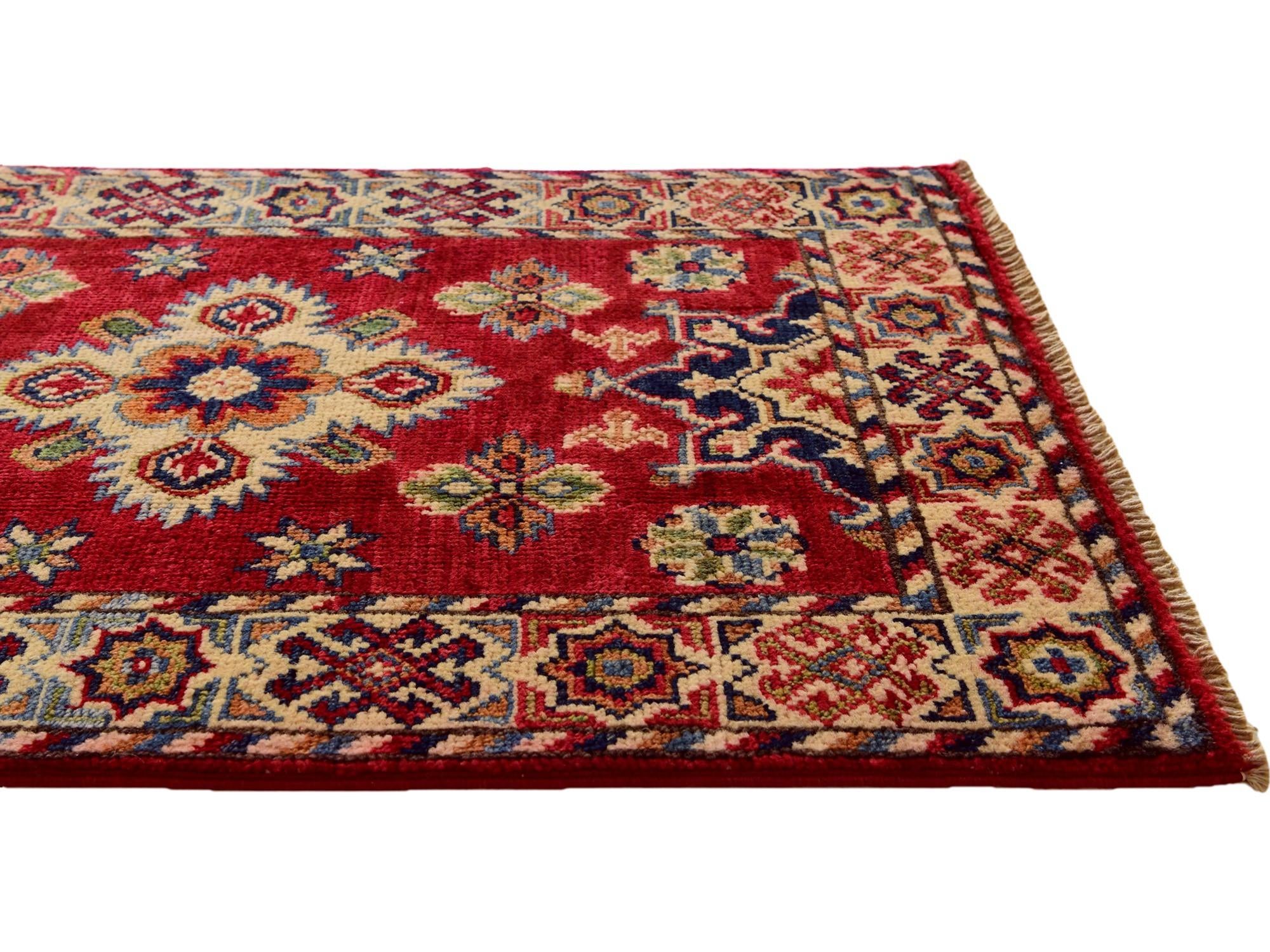 2' x 3' 1 Hand Knotted Kazak Rug