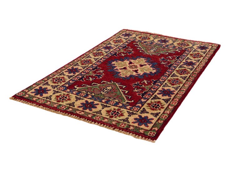 Detail image of 1' 11 x 3' Hand Knotted Kazak Rug
