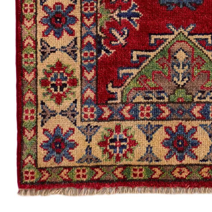 1' 11 x 3' Hand Knotted Kazak Rug