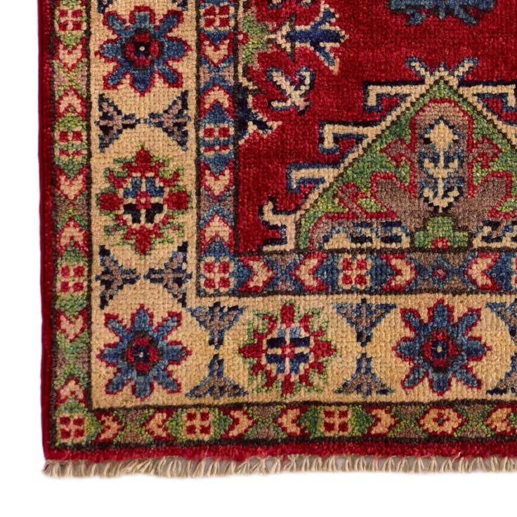 Detail image of 1' 11 x 3' Hand Knotted Kazak Rug