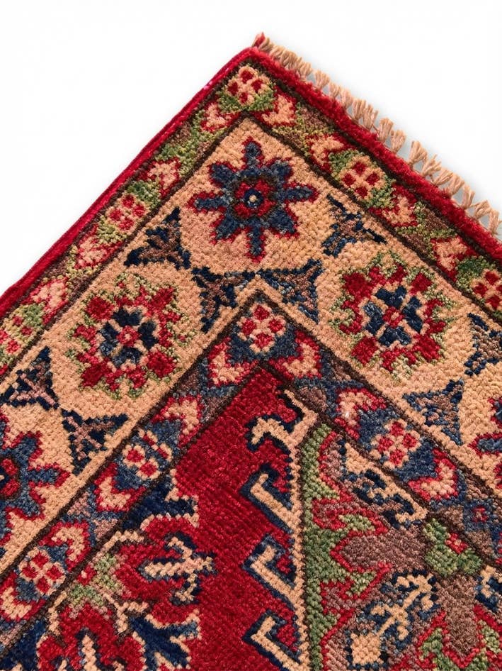 Detail image of 1' 11 x 3' Hand Knotted Kazak Rug