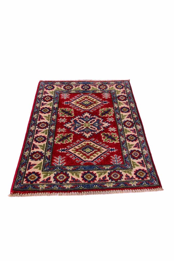 1' 11 x 2' 11 Hand Knotted Kazak Rug