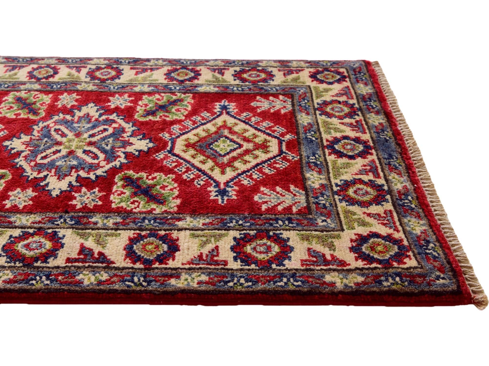 1' 11 x 2' 11 Hand Knotted Kazak Rug