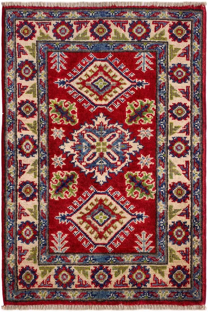 1' 11 x 2' 11 Hand Knotted Kazak Rug
