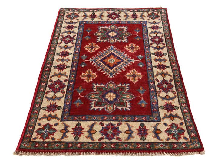 2' x 3' 2 Hand Knotted Kazak Rug
