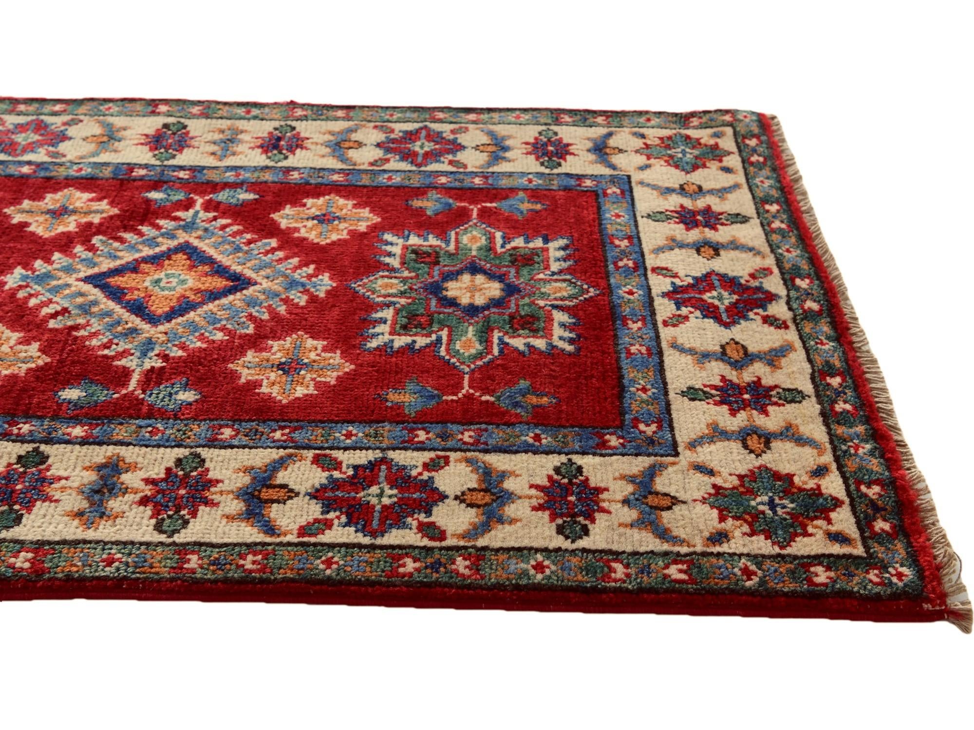 2' x 3' 2 Hand Knotted Kazak Rug