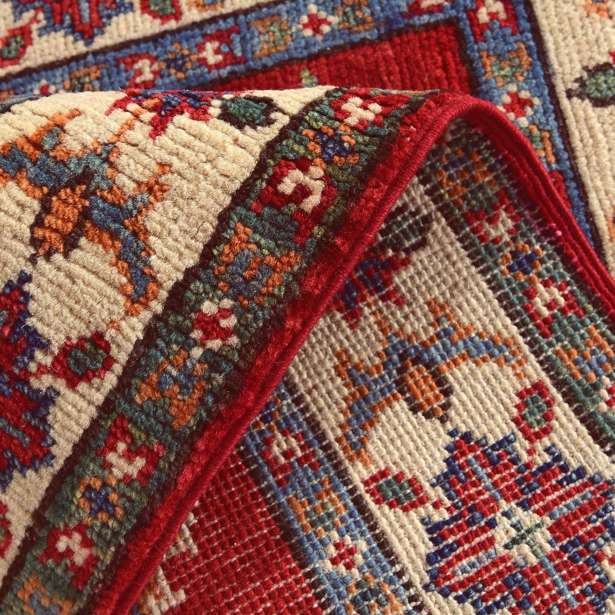 2' x 3' 2 Hand Knotted Kazak Rug