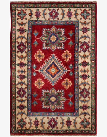 2' x 3' 2 Hand Knotted Kazak Rug