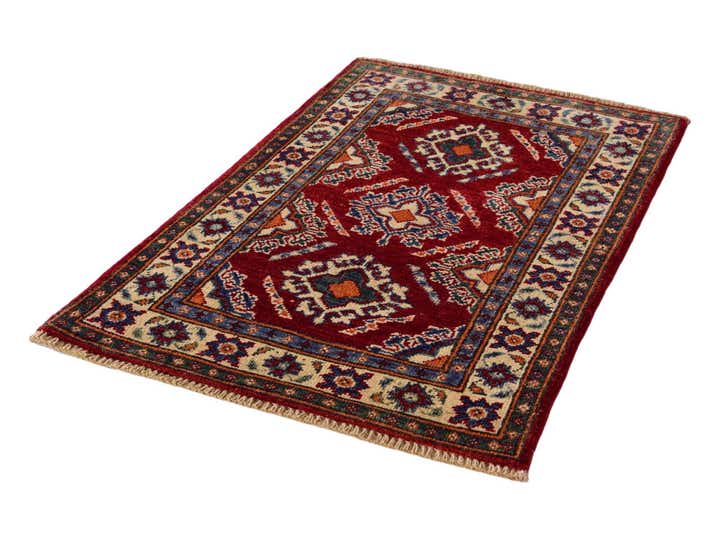 2' x 2' 11 Hand Knotted Kazak Rug