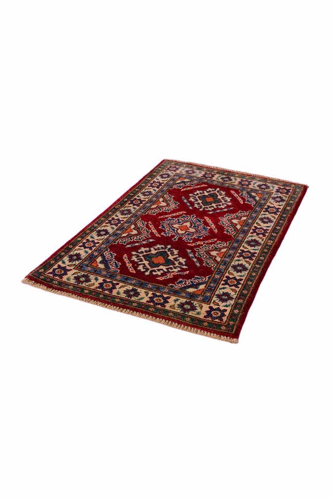 2' x 2' 11 Hand Knotted Kazak Rug