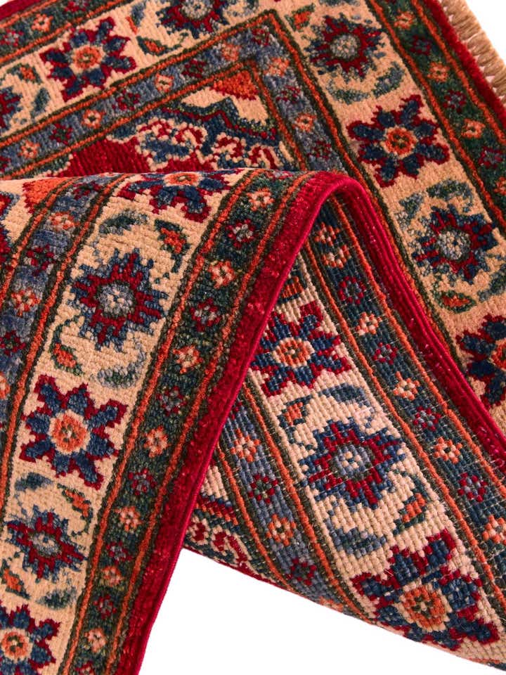 2' x 2' 11 Hand Knotted Kazak Rug