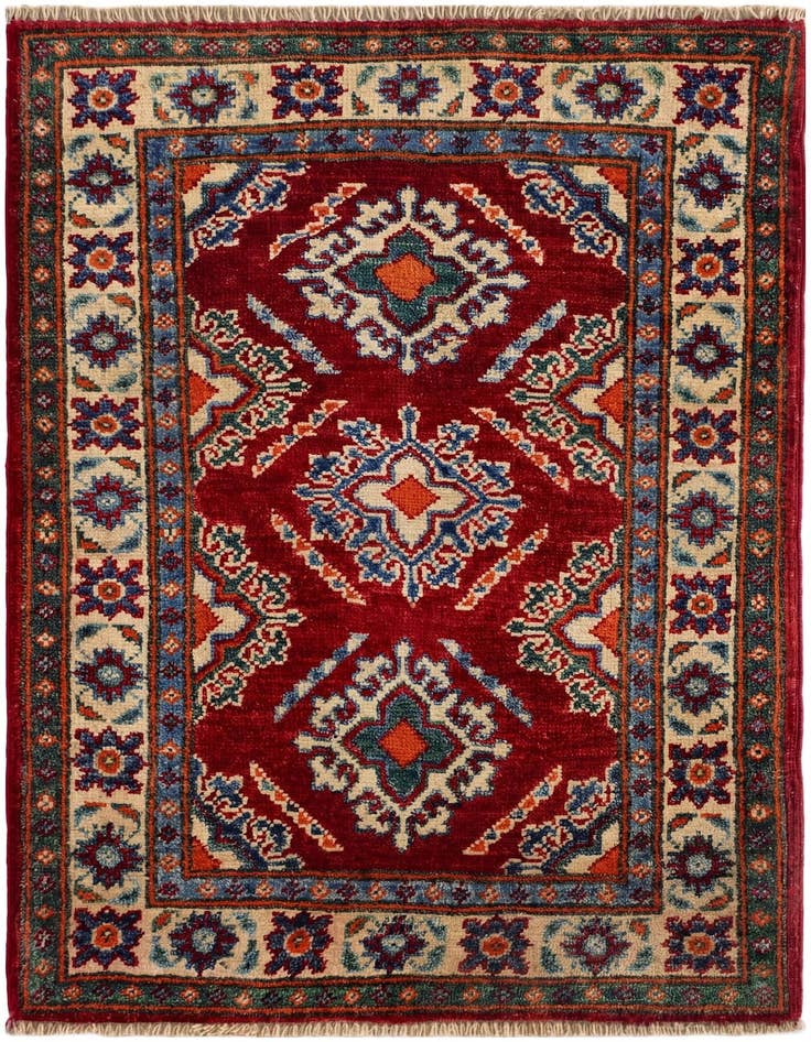 Detail image of 2' x 2' 11 Hand Knotted Kazak Rug