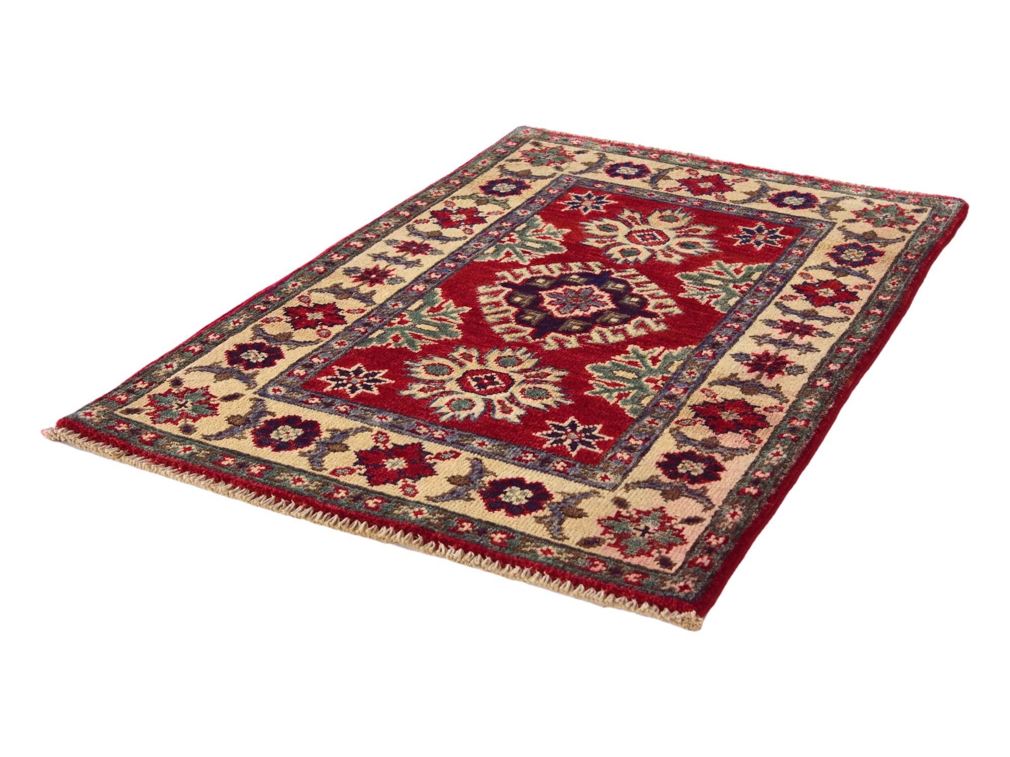 2' x 3' Hand Knotted Kazak Rug
