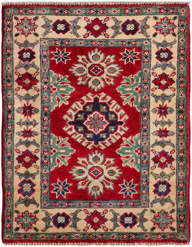 Detail image of 2' x 3' Hand Knotted Kazak Rug