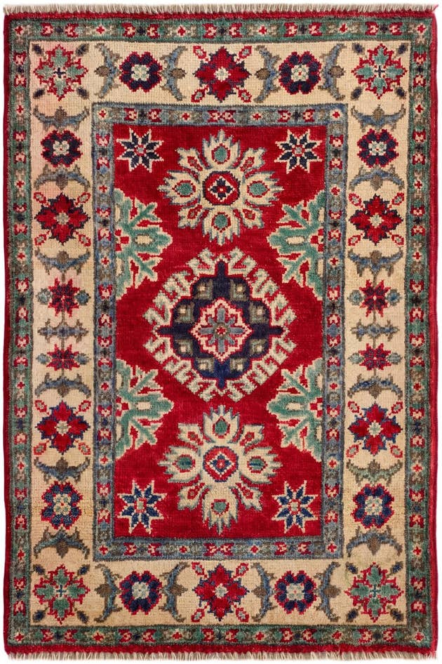 Detail image of 2' x 3' Hand Knotted Kazak Rug