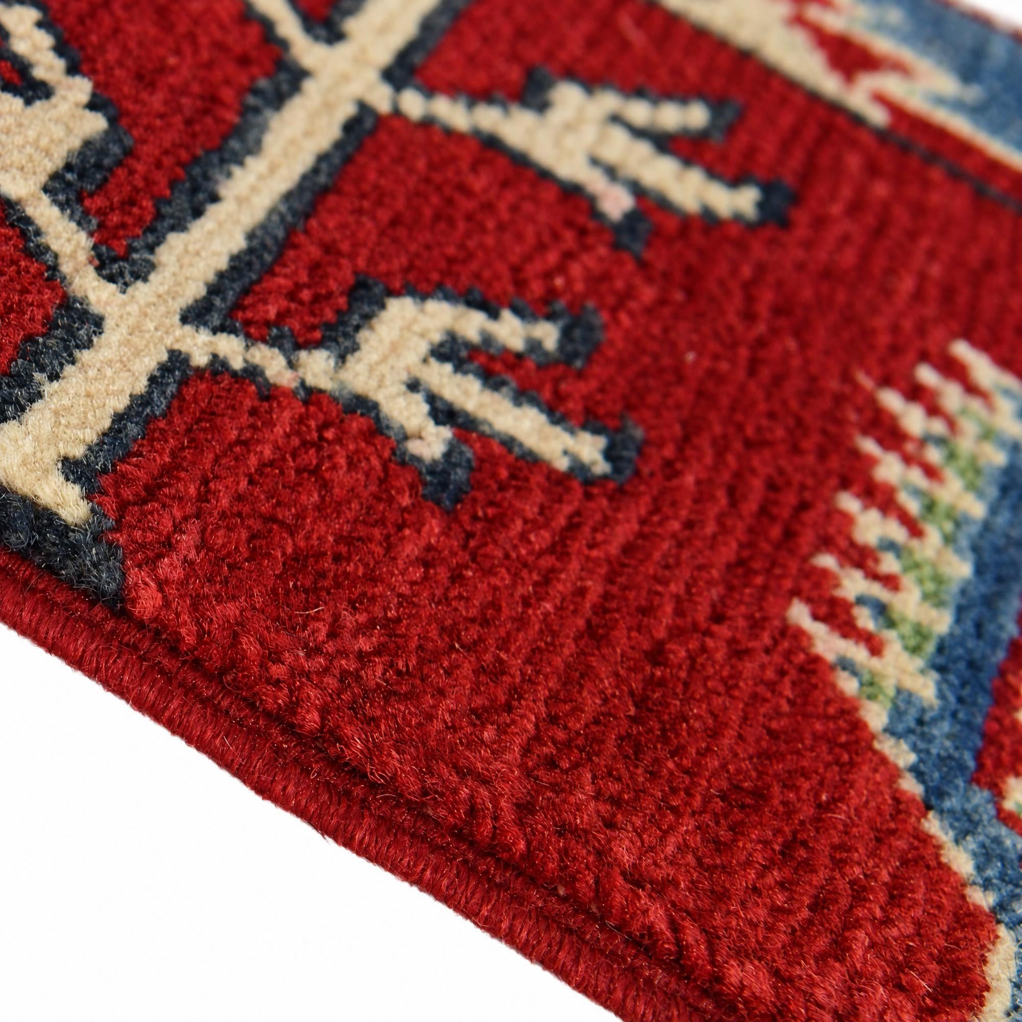 60cm x 90cm Hand Knotted Kazak Rug