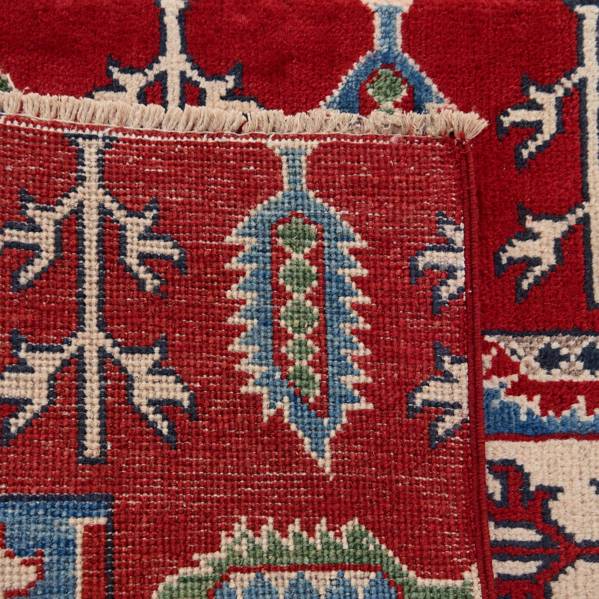 60cm x 90cm Hand Knotted Kazak Rug
