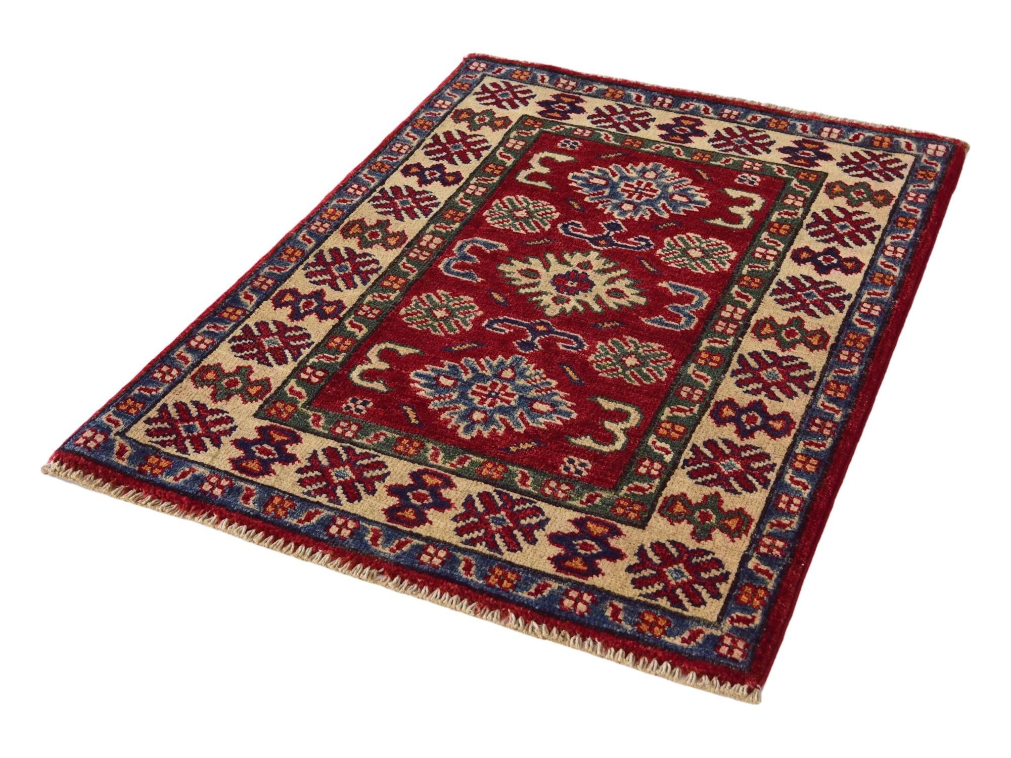 2' 1 x 2' 11 Hand Knotted Kazak Rug