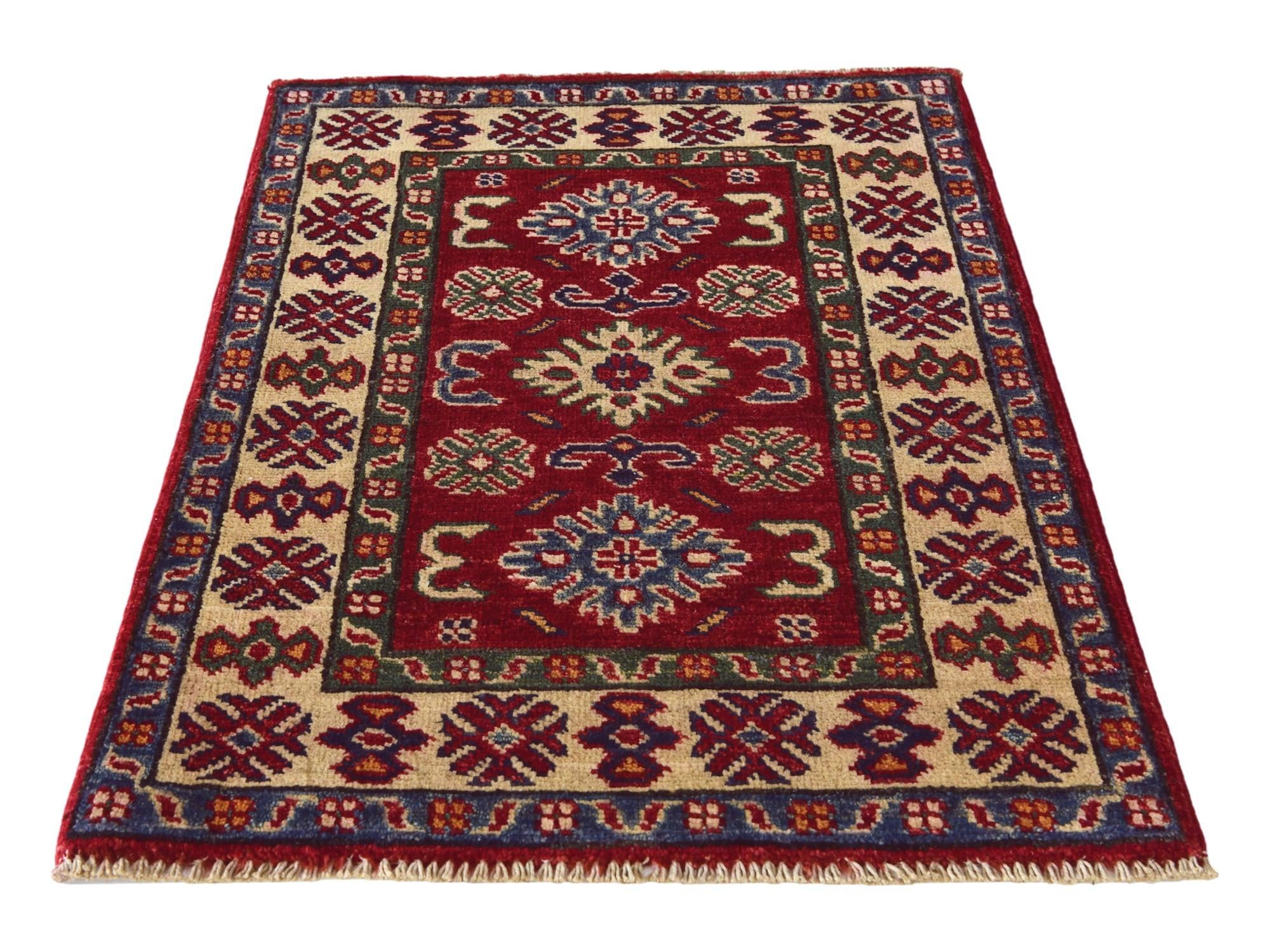 2' 1 x 2' 11 Hand Knotted Kazak Rug