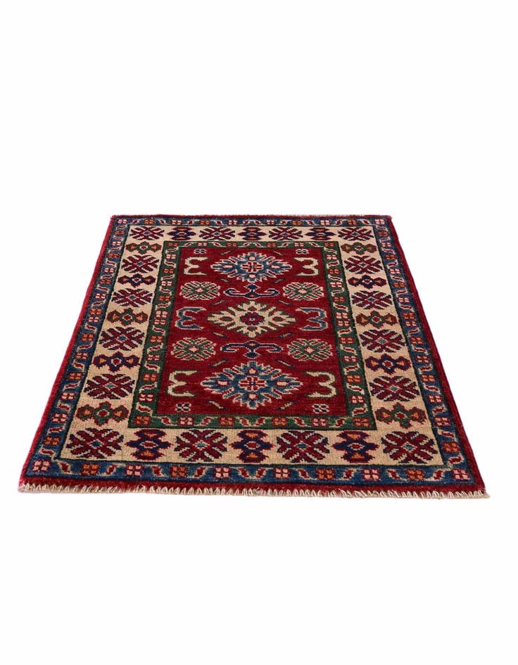 Detail image of 2' 1 x 2' 11 Hand Knotted Kazak Rug