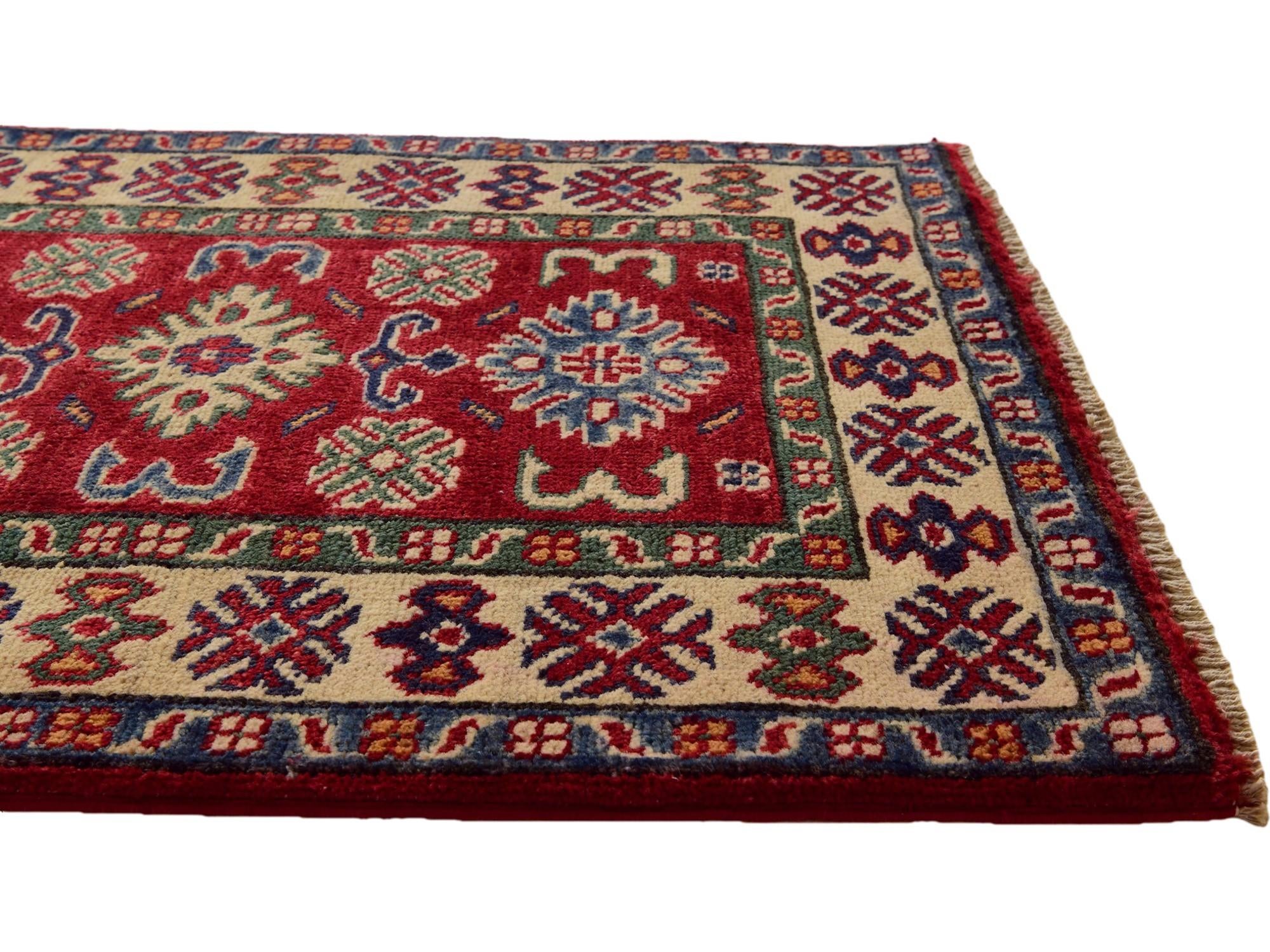 2' 1 x 2' 11 Hand Knotted Kazak Rug