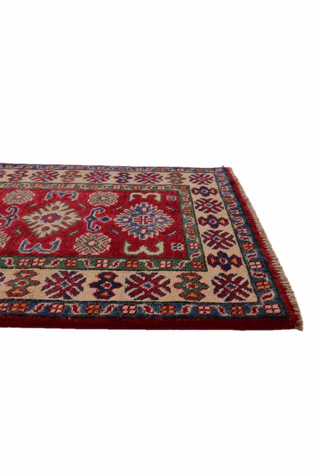 Detail image of 2' 1 x 2' 11 Hand Knotted Kazak Rug