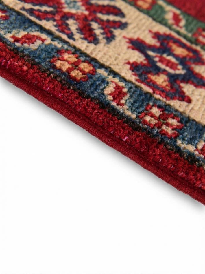 Detail image of 2' 1 x 2' 11 Hand Knotted Kazak Rug