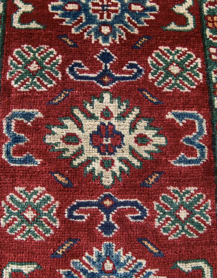 Detail image of 2' 1 x 2' 11 Hand Knotted Kazak Rug
