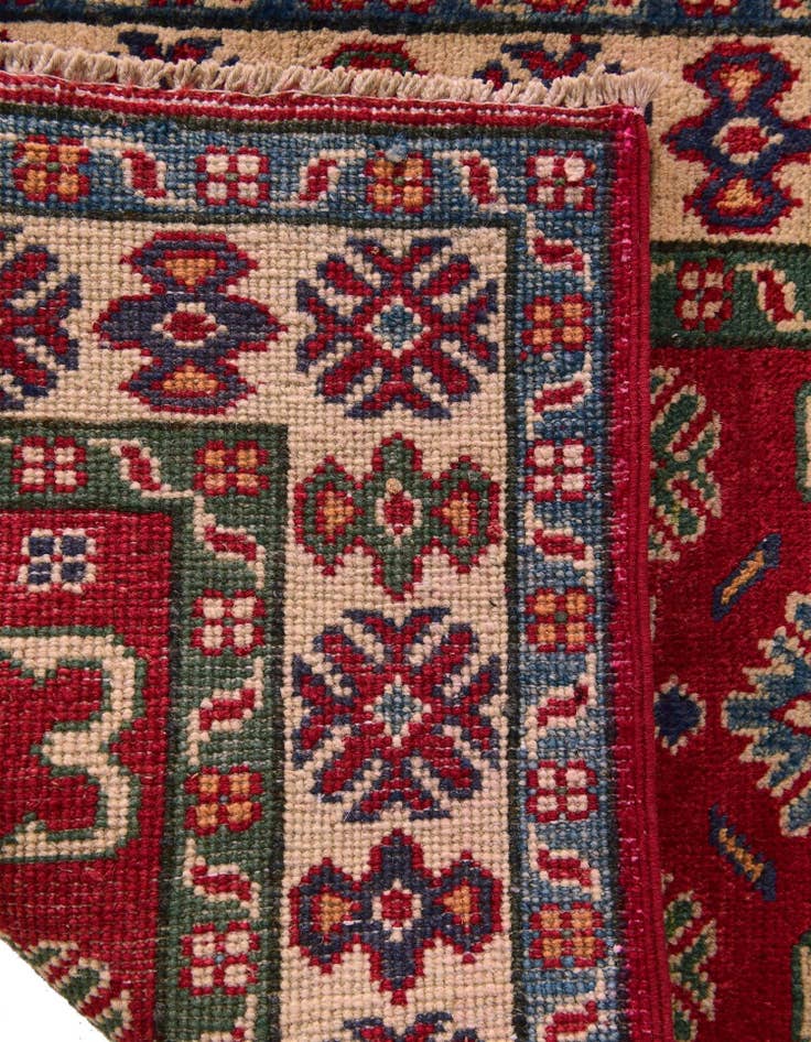 Detail image of 2' 1 x 2' 11 Hand Knotted Kazak Rug
