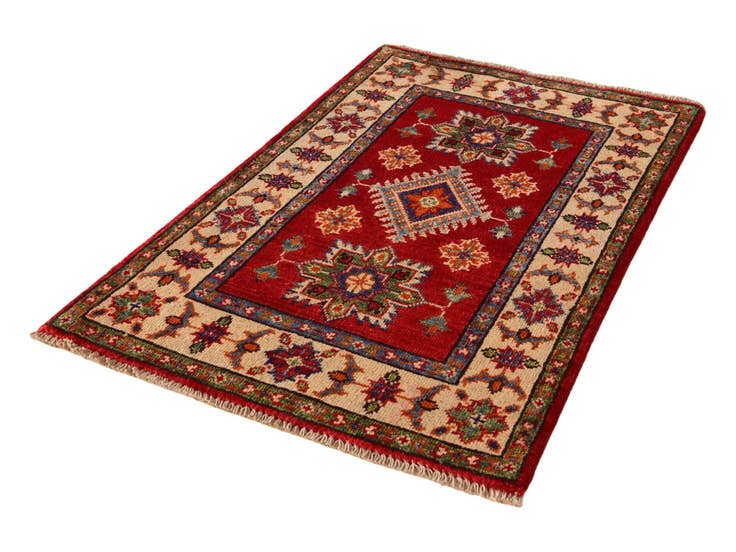 Detail image of 2' 1 x 3' 2 Hand Knotted Kazak Rug