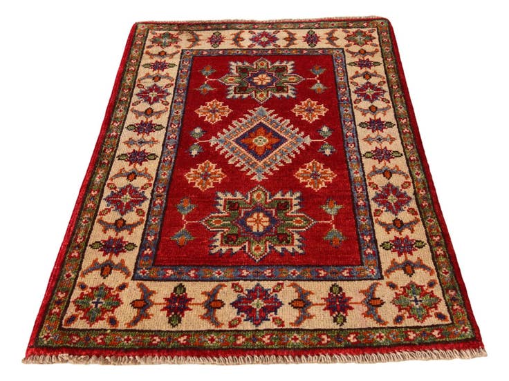 Detail image of 2' 1 x 3' 2 Hand Knotted Kazak Rug